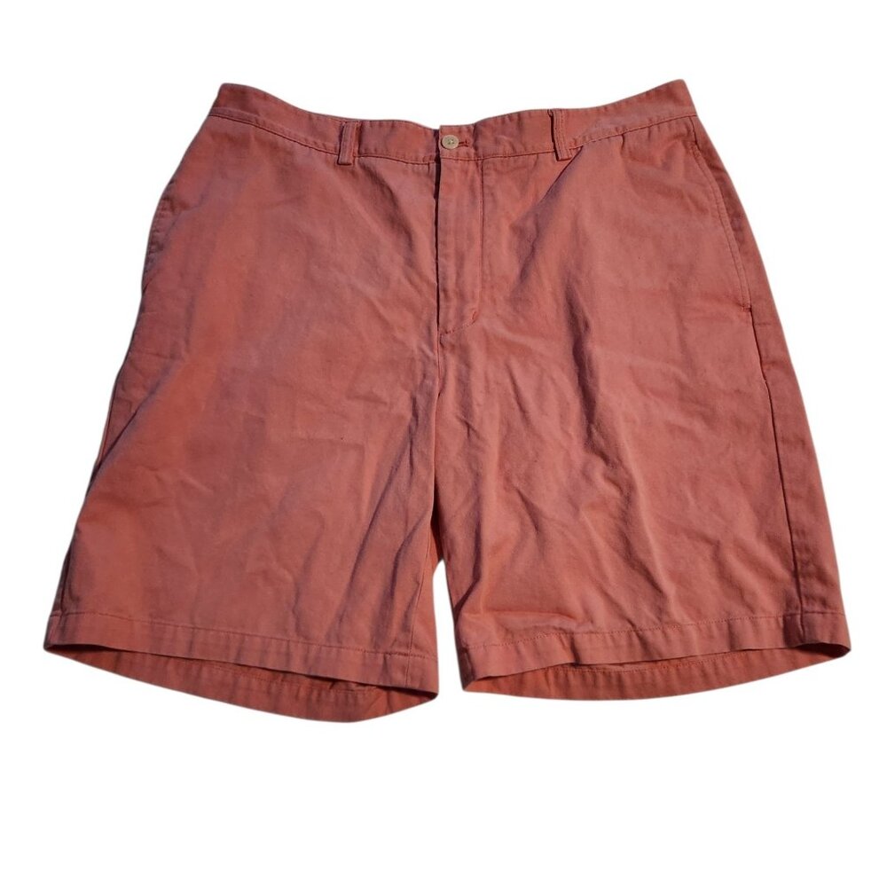 Vineyard Vines Club Shorts Pink Cotton Flat Front Preppy Golf Chino Mens 36